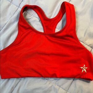 Rebel Cheer Red Sports Bra- YM